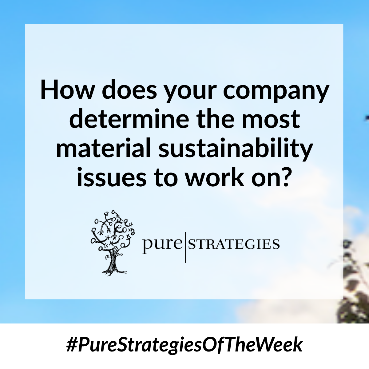 Check out Pure Strategies of the Week!